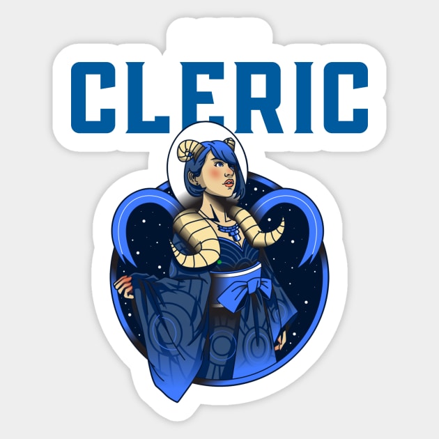 Cleric Sticker by natural-20s